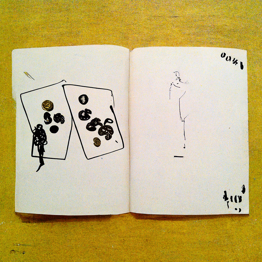 prompt : draw a card, toss a coin